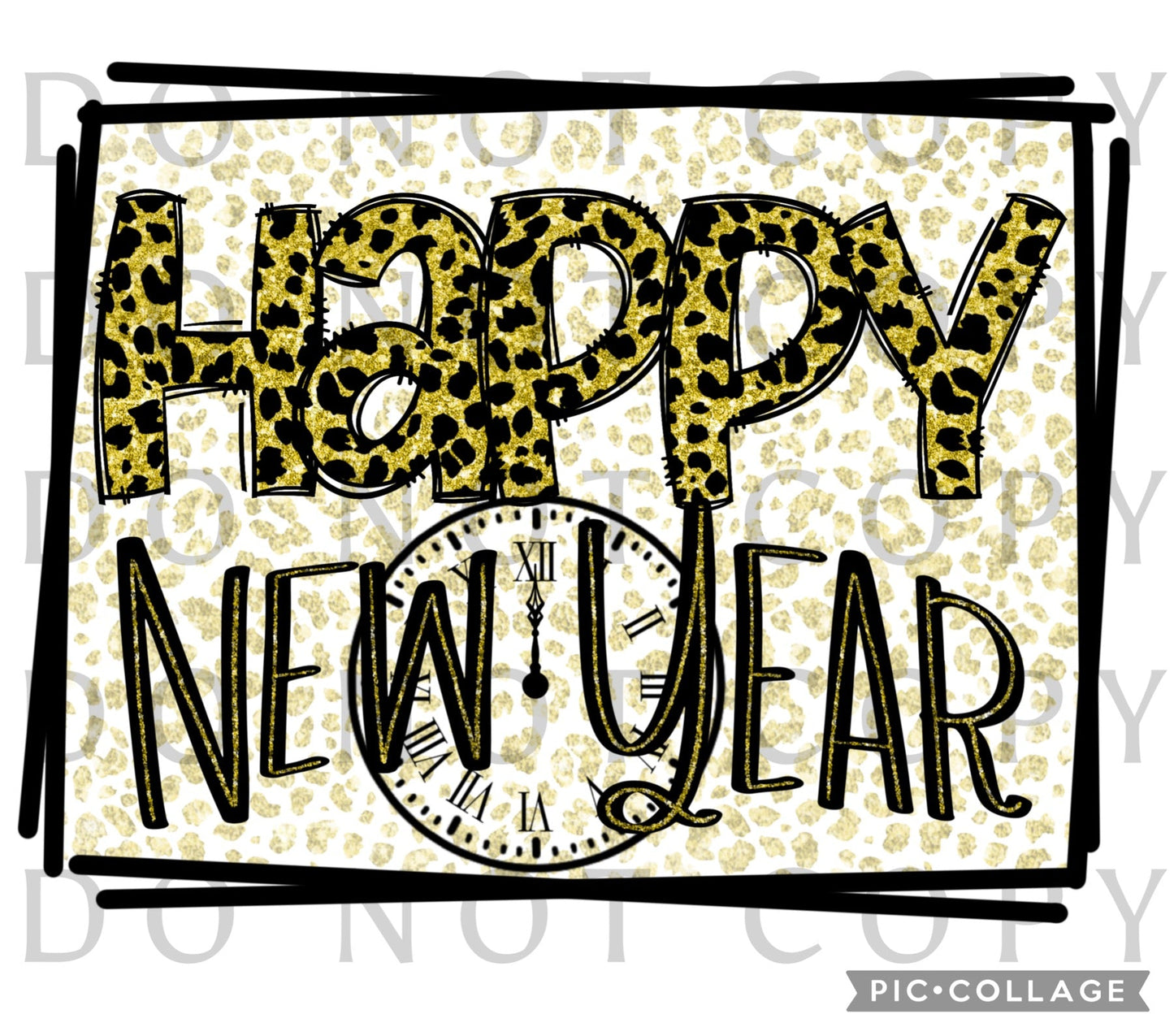 Happy New Year With Clock (Direct To Film)