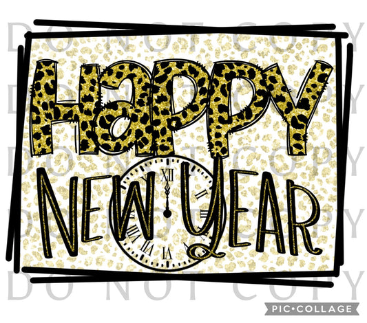 Happy New Year With Clock (Direct To Film)