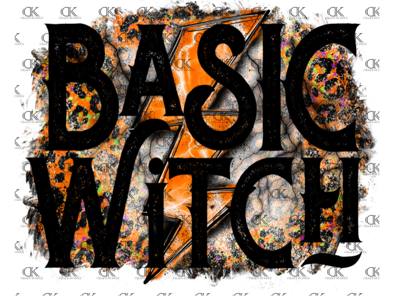 Basic Witch with lighting bolt (Direct To Film)