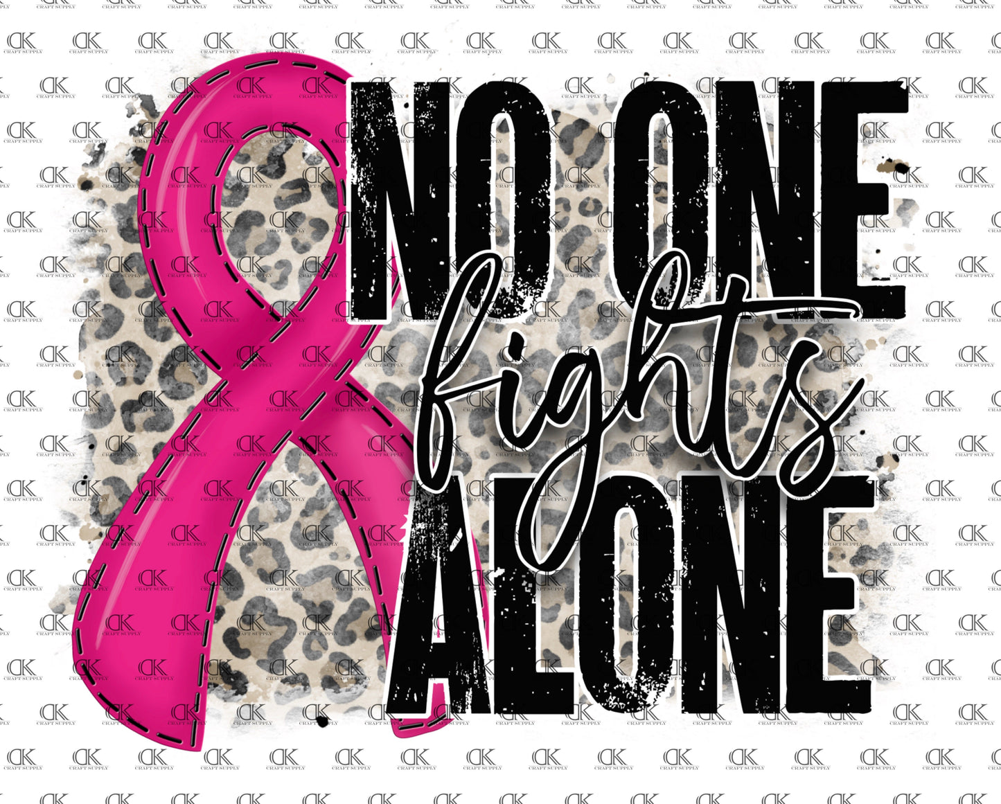 No One Fights Alone leopard background (Direct To Film)