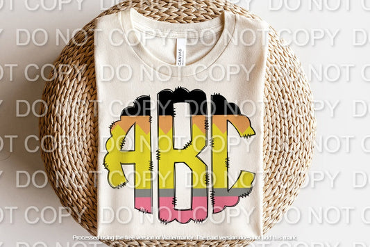 Teacher Pencil Monogram(Sublimation)