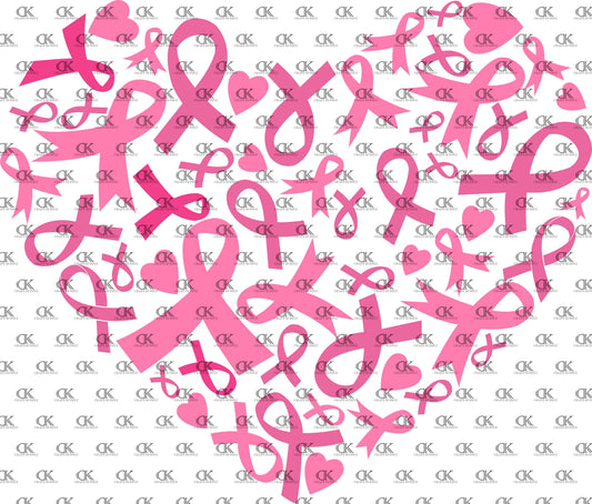 Breast Cancer Ribbons in Heart (Direct To Film)