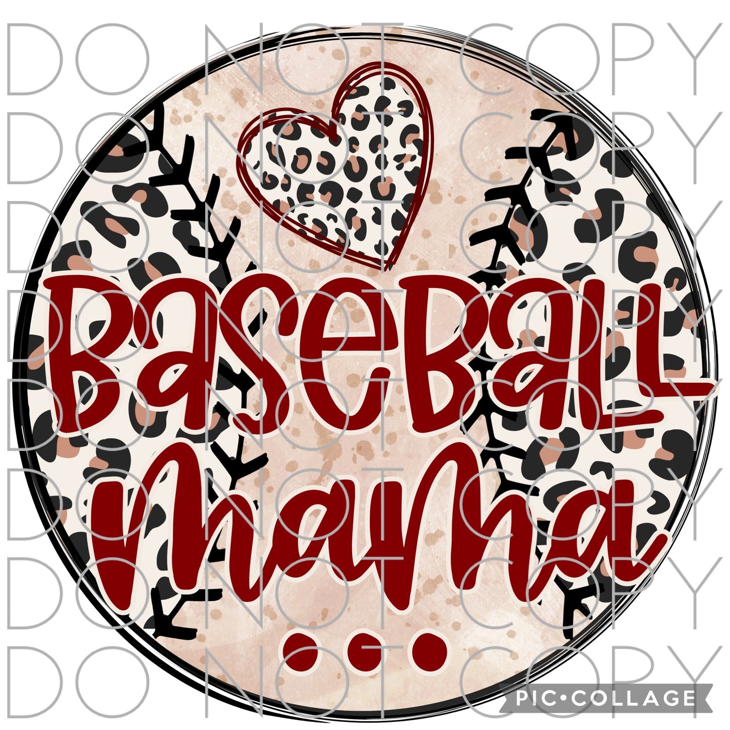 Baseball Mama with leopard (Direct To Film)