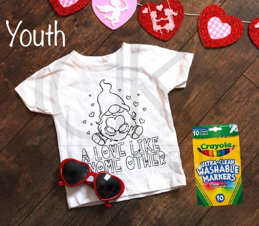 A Gnome Like No Other Coloring Sheet Single Color (Youth)