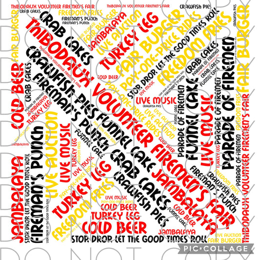 Firemen’s Fair Word Art (Direct To Film)