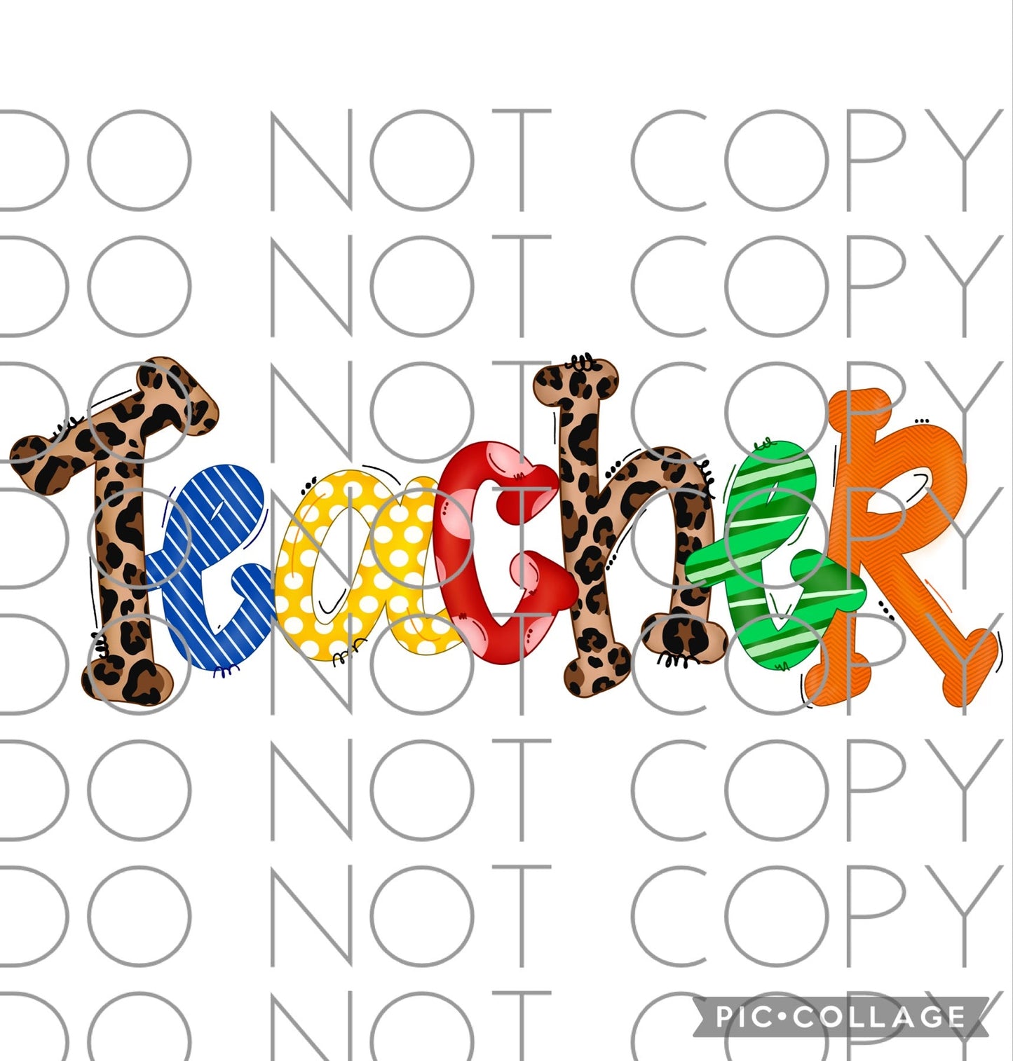 Teacher doodle letters (Direct To Film)