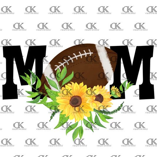 Mom Football with yellow flowers (Direct To Film)