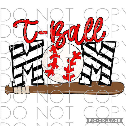 T-ball Mom Full Color (Adult)