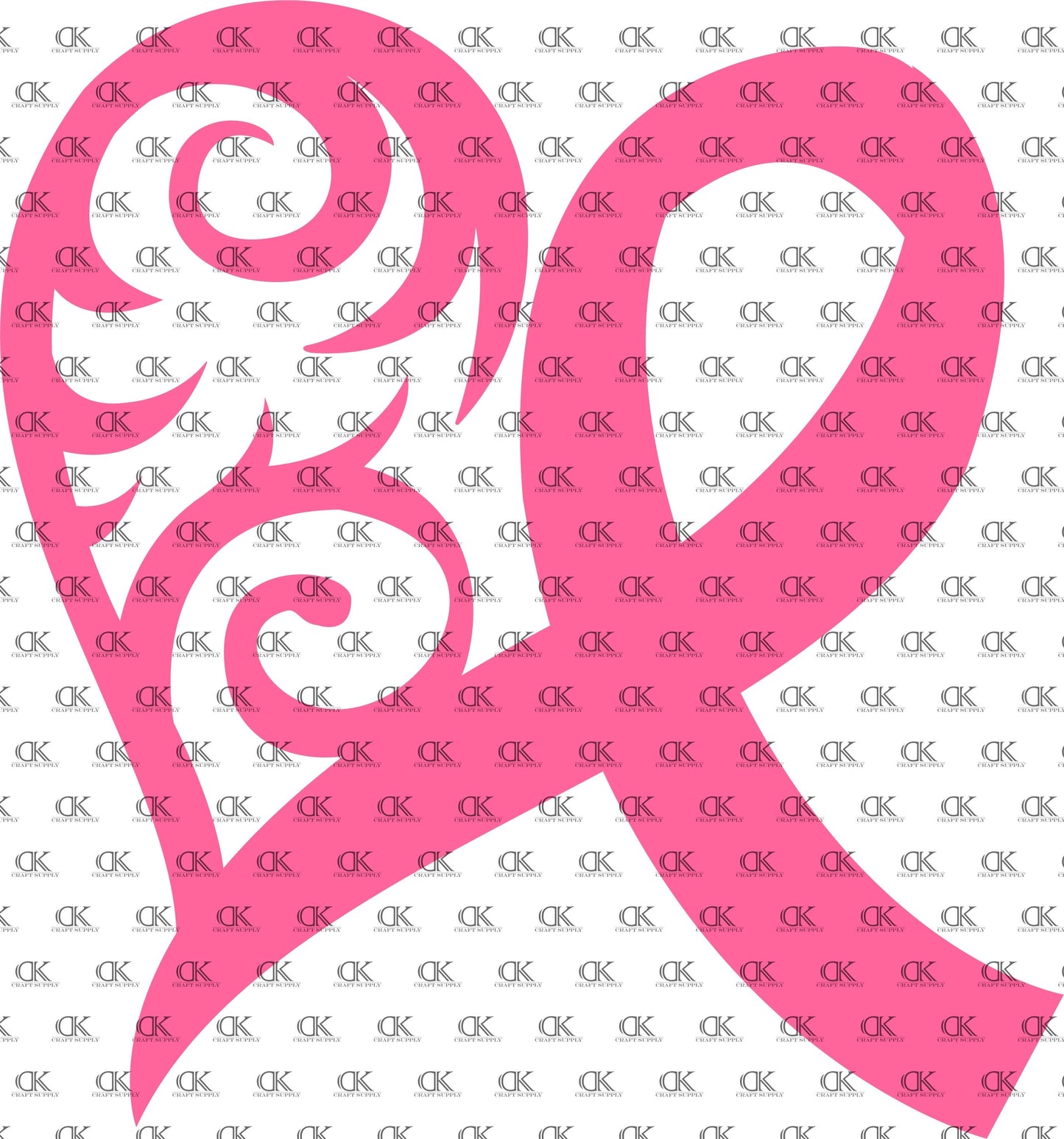 Filigree Heart and Ribbon(Direct To Film)