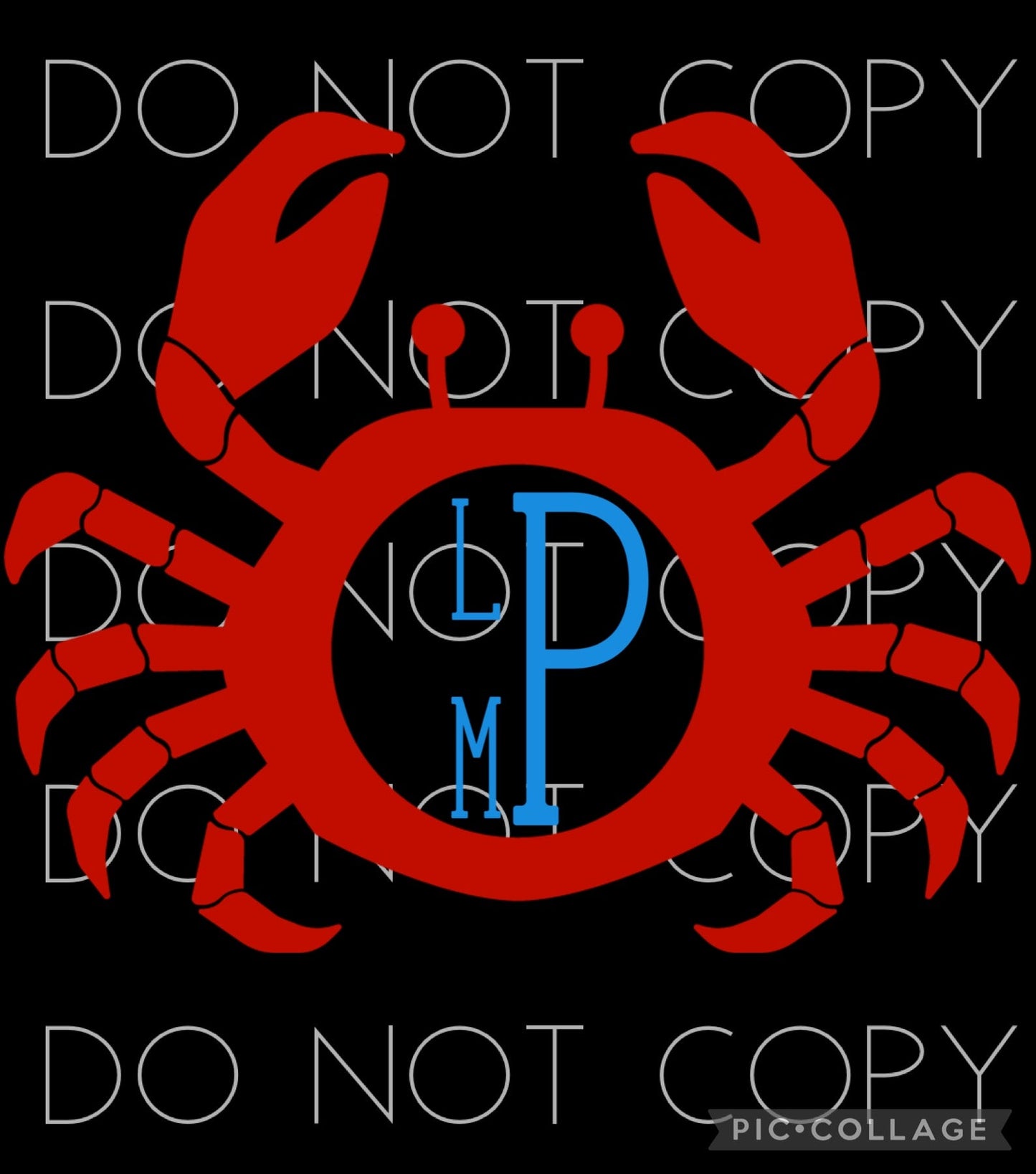 Crab Monogram(Direct To Film)
