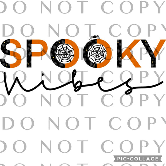 Spooky Vibes Orange and Black Full Color (Adult)