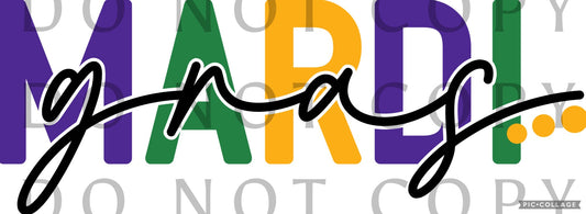 Mardi Gras PGG & Black (Direct To Film)