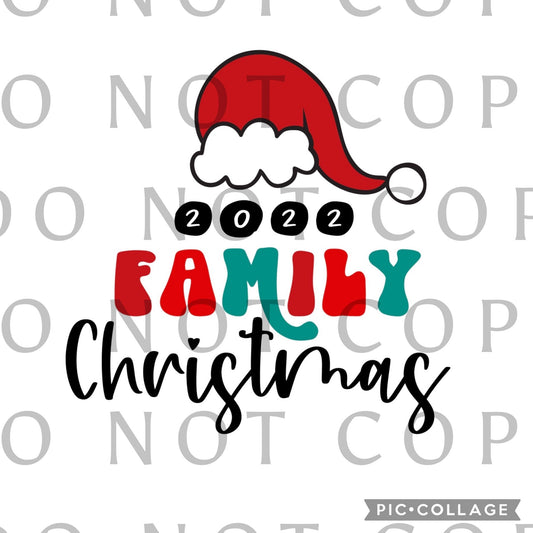 2022 Family Christmas with Santa Hat (Direct To Film)