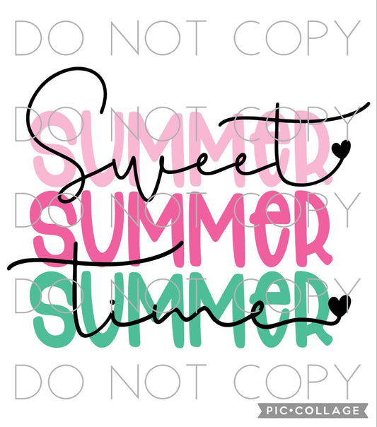 Sweet Summertime stacked (Sublimation)