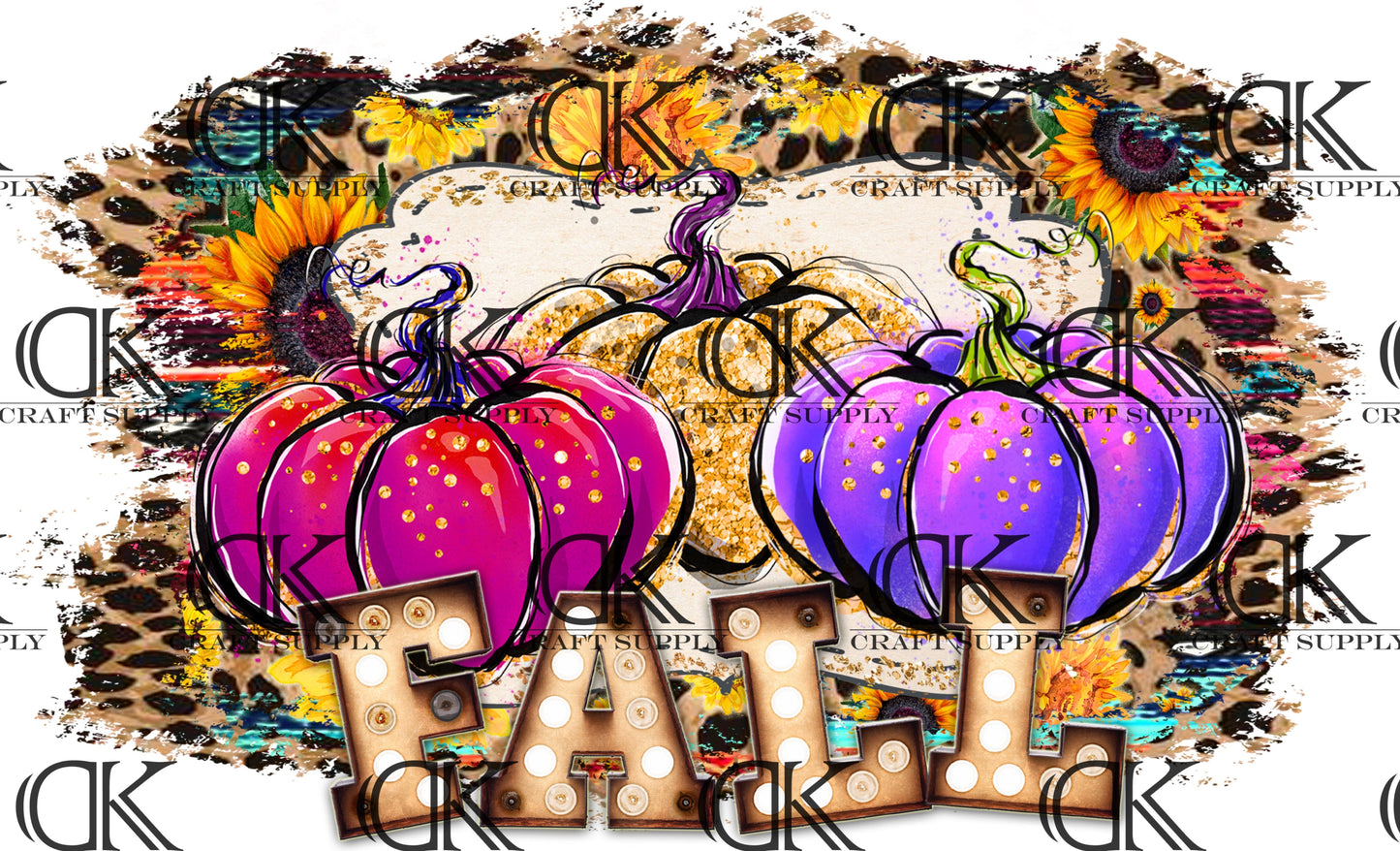 Fall with Pink, Gold and Purple Pumpkins (Direct To Film)