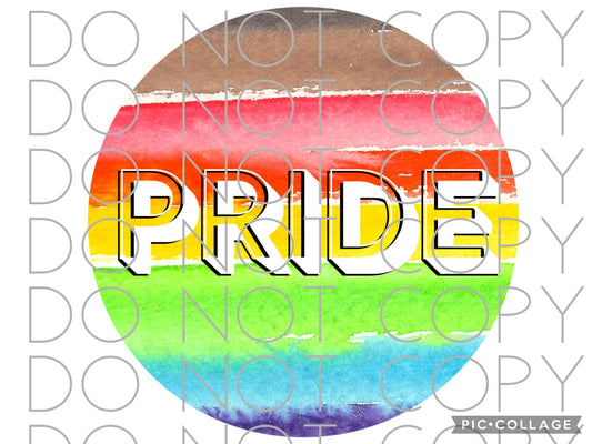 Pride rainbow circle (Direct To Film)