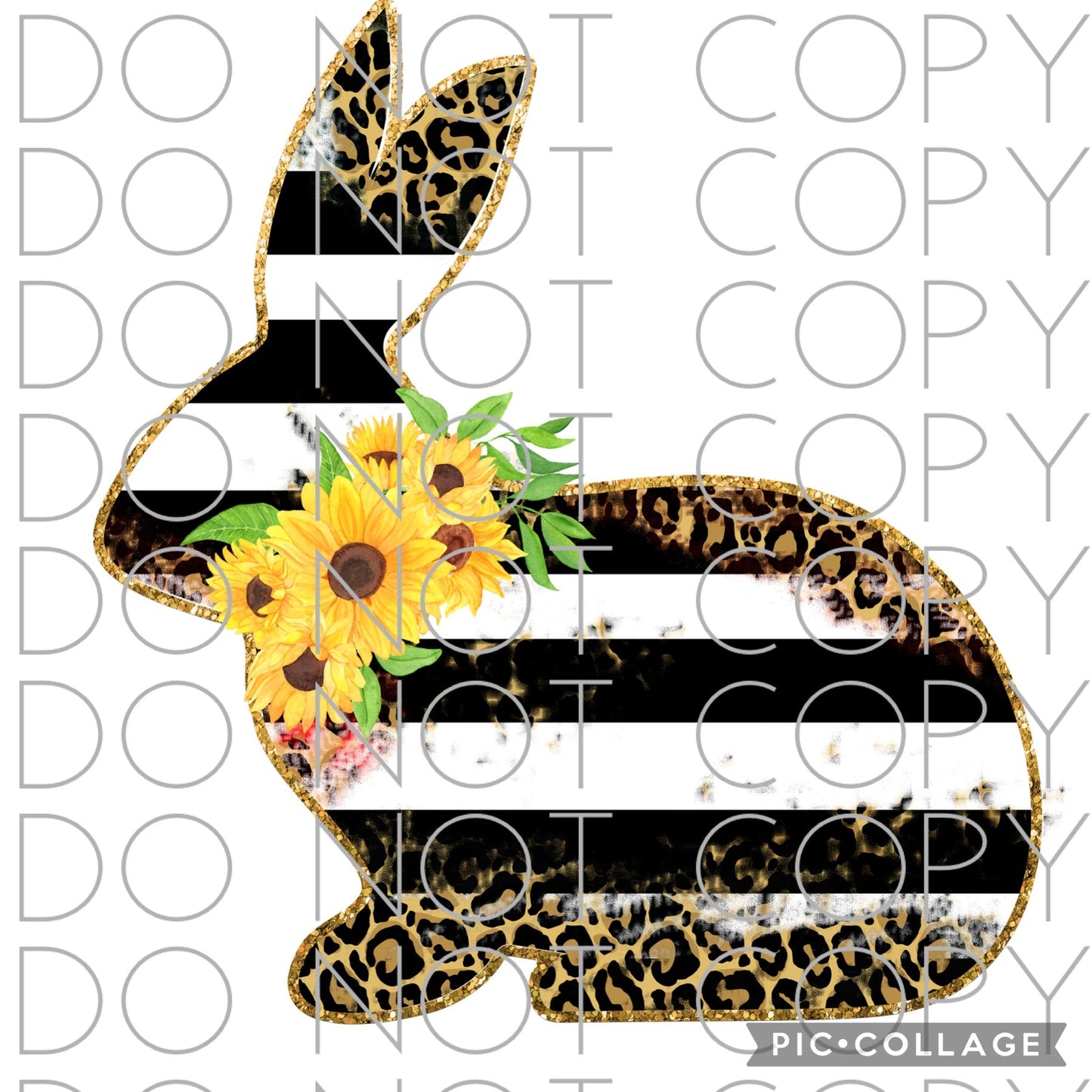 Black and White Striped Easter Bunny (Direct To Film)