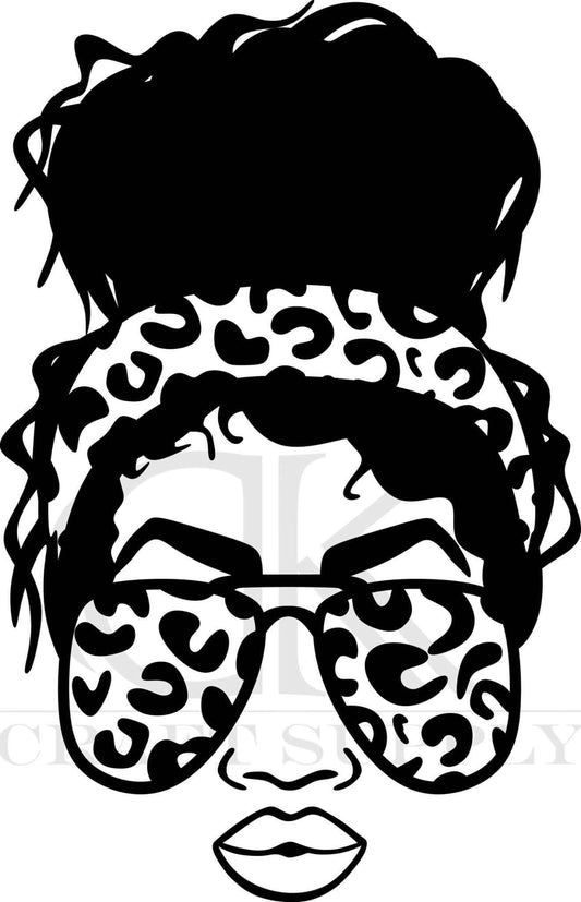 POC Mom Bun with leopard (Direct To Film)