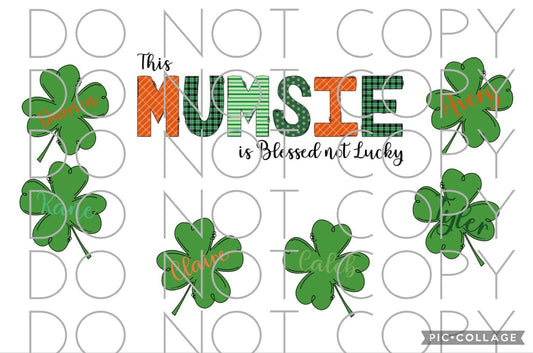 Blessed Not Lucky Personalized St. Patty’s Day (Direct to Film)