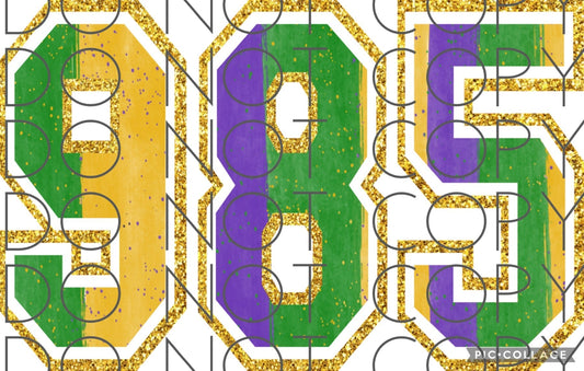 985 Mardi Gras Colors (Sublimation)