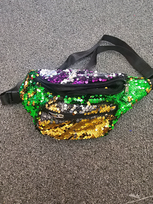 Mardi Gras Sequin Fanny Pack