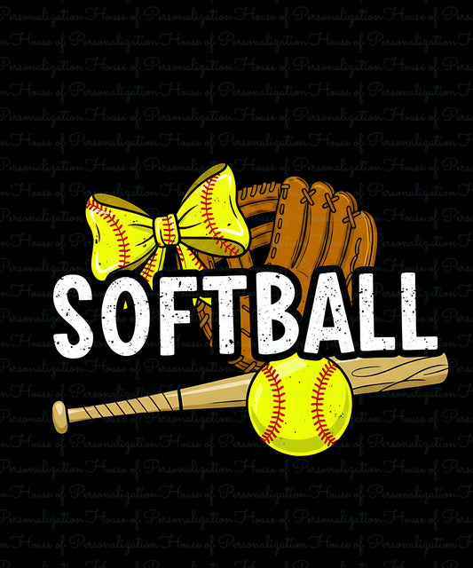 Softball Theme DTF Transfer