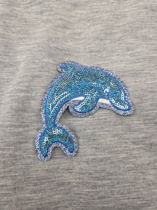 Sequin Dolphin Patch