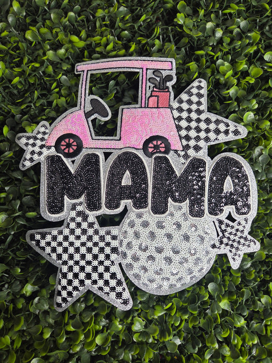 Golf MAMA Sequin Patch