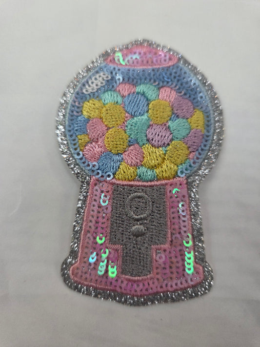 Sequin Bubble Gum Machine Patch