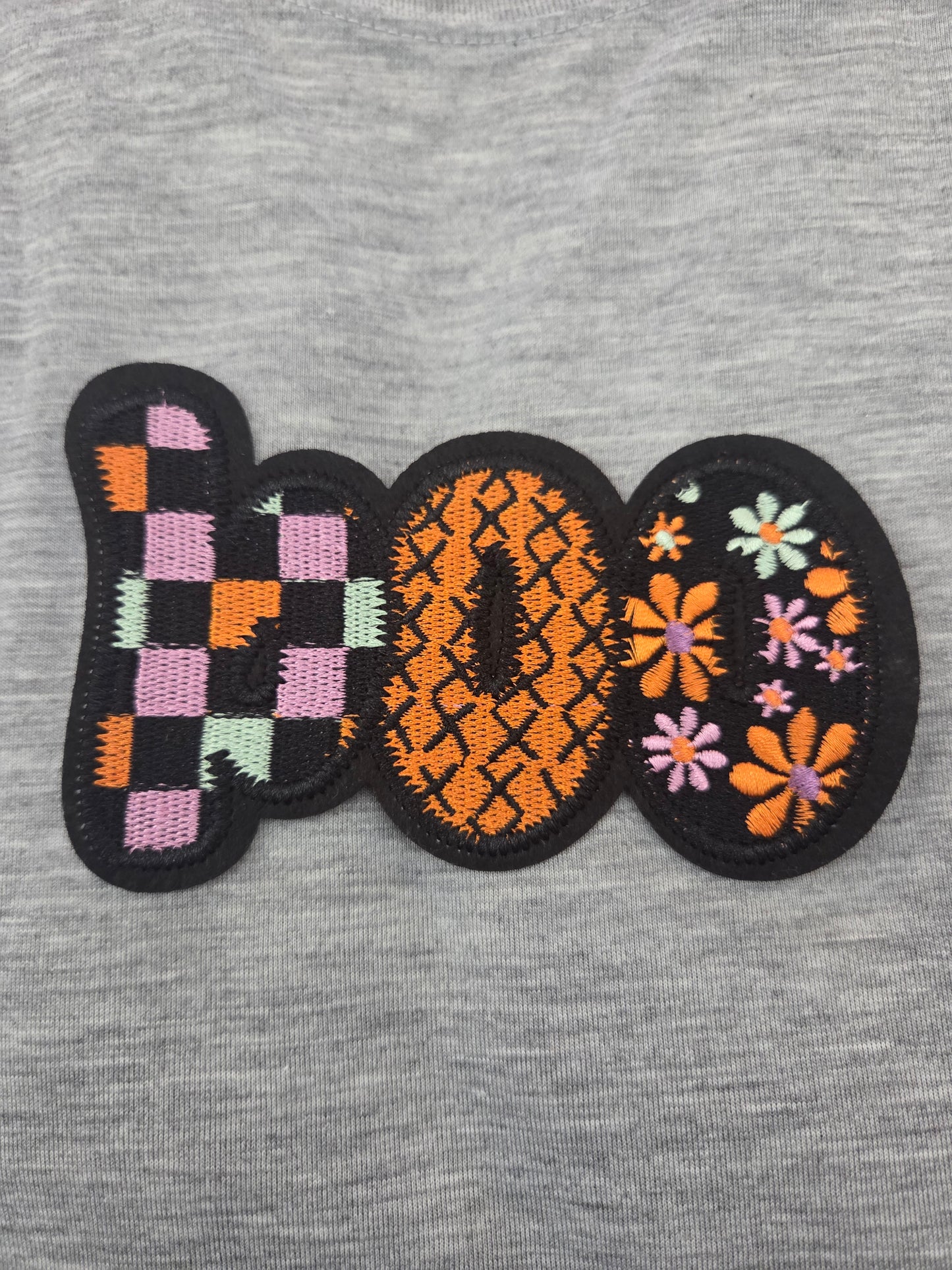 Embroidered BOO Halloween Patch