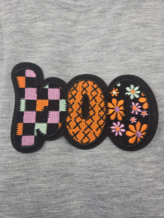 Embroidered BOO Halloween Patch