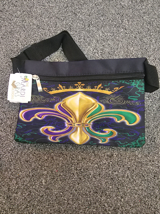 Mardi gras black FDL Fanny Pack