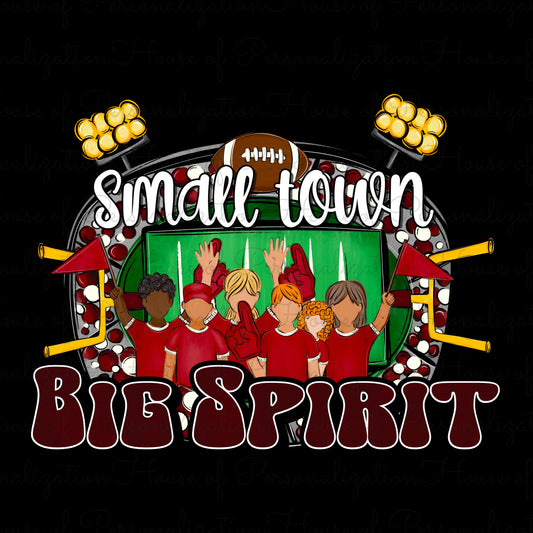 Small Town Big Spirit Fans Burgundy (Direct To Film)