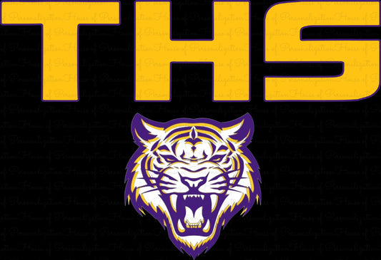 THS Gold with Tiger DTF Transfer