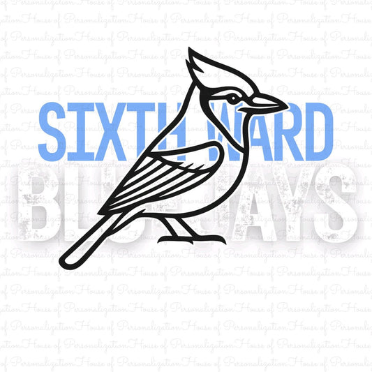 Sixth Ward Bluejays DTF Transfer