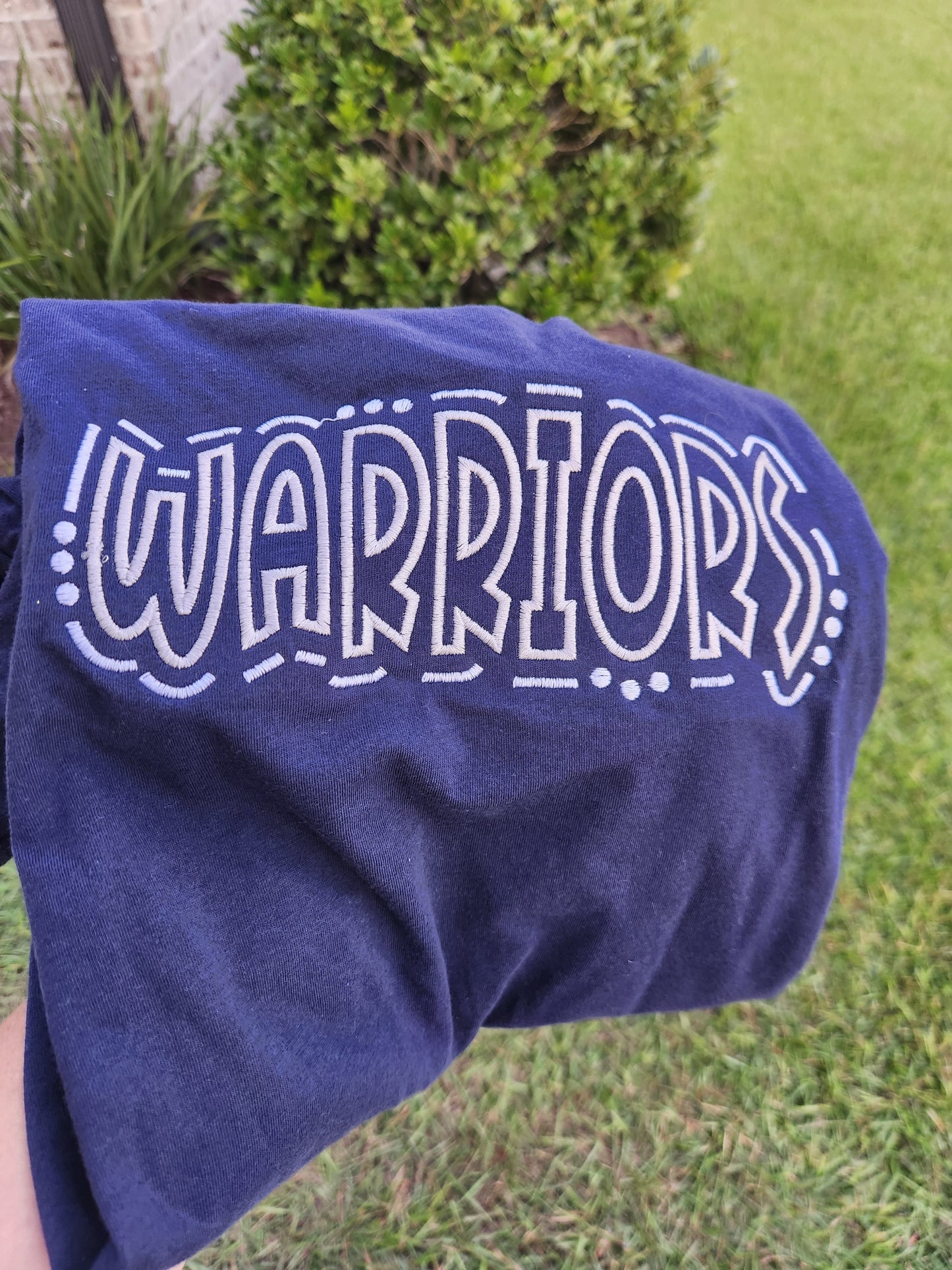 Custom Embroidered Dot Font Tee & Sweatshirt