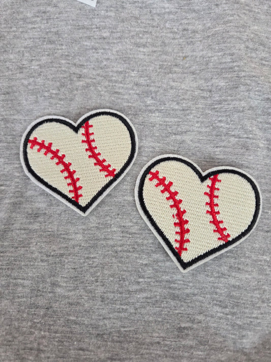 Embroidered Heart Patch