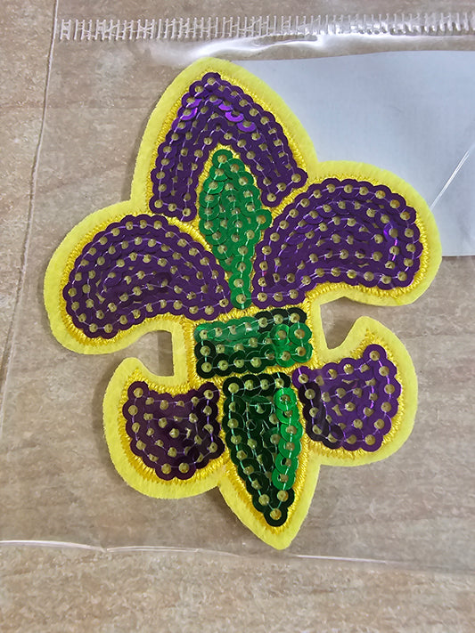 Fleur de lis Sequin Hat Patch(PGG)