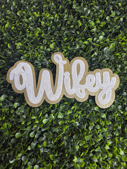 Wifey Sequin Patch