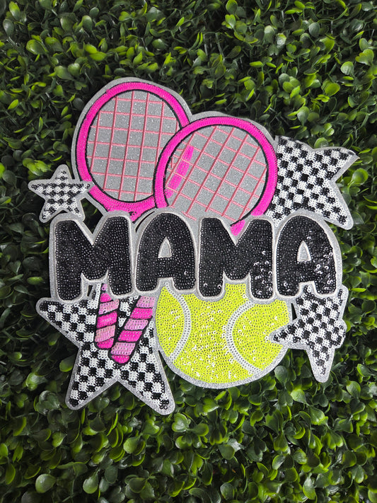 Tennis MAMA Sequin Patch