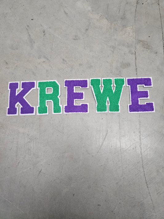 Krewe Word Set ChenillePatch