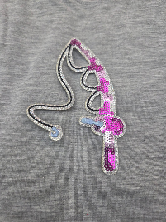 Sequin Fishing Pole Patch