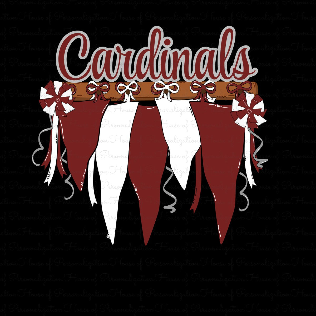 Cardinals Pom Banner (Direct To Film)
