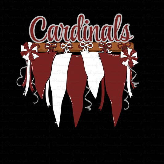 Cardinals Pom Banner (Direct To Film)