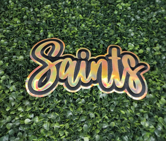 Cursive Metallic Patch