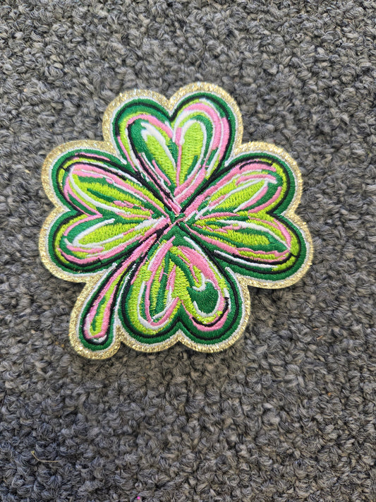 Clover Pastel Pink Patch