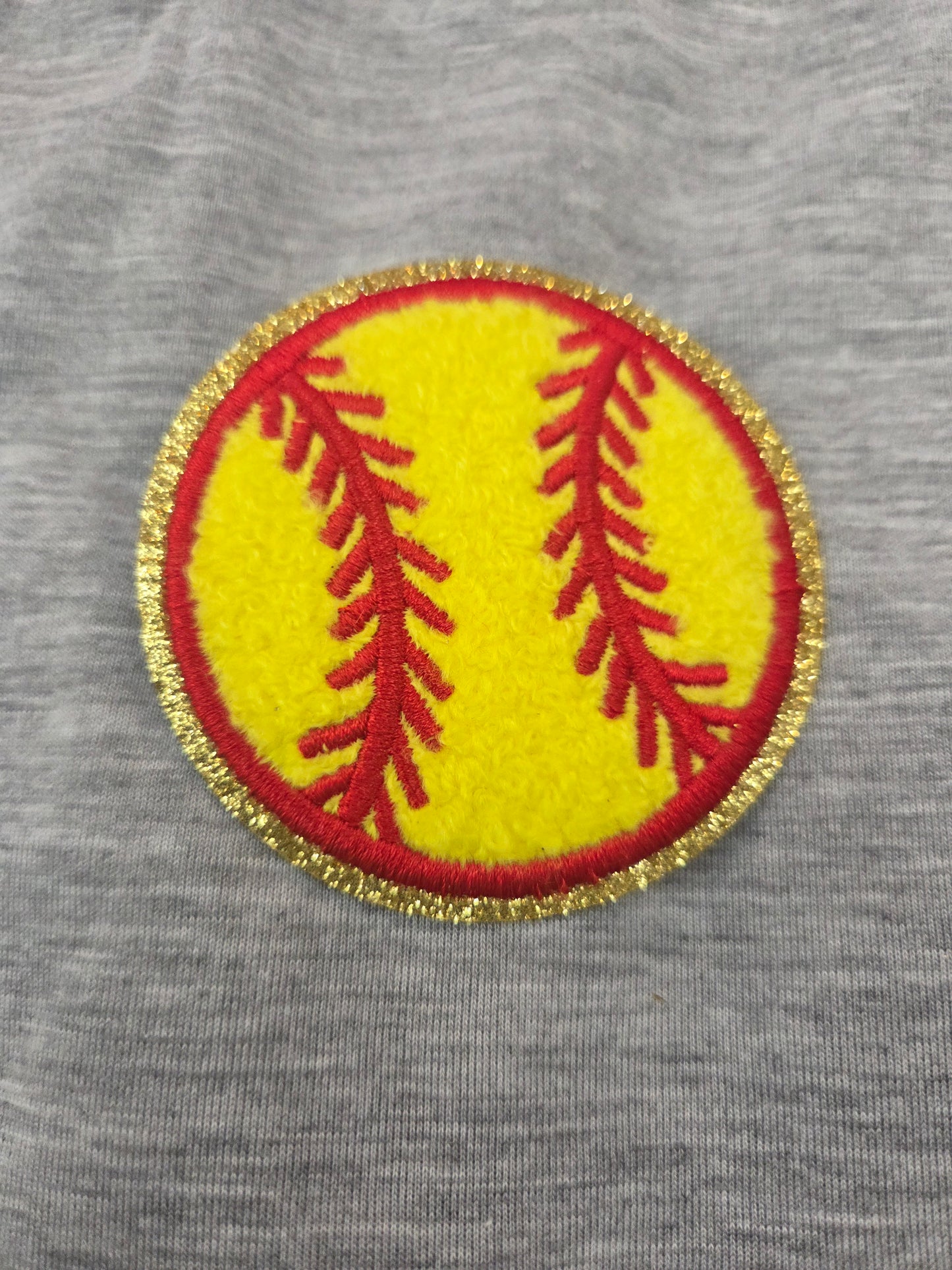 Softball Chenille Patch
