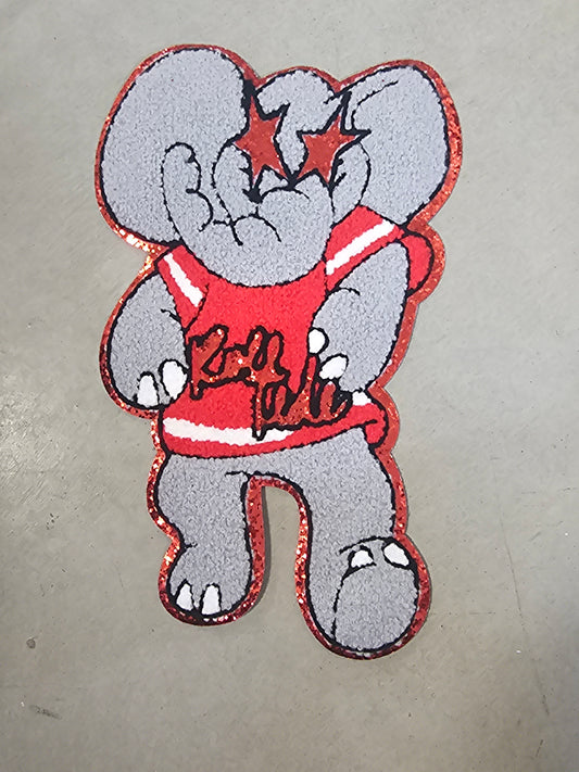 Elephant Roll Tide Chenille Patch