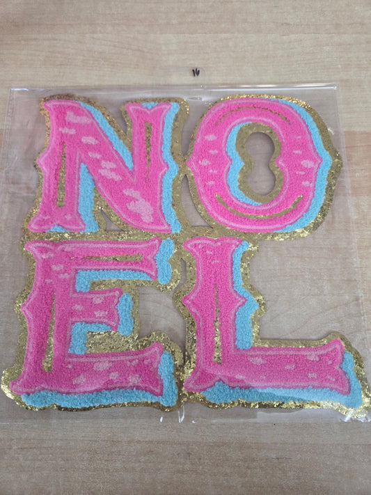 Noel Chenille Christmas Patch