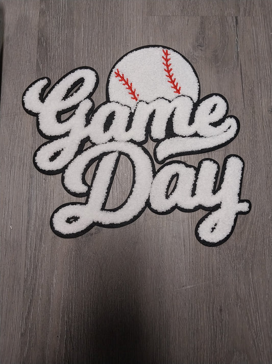 Game Day w/Baseball Chenille Patch